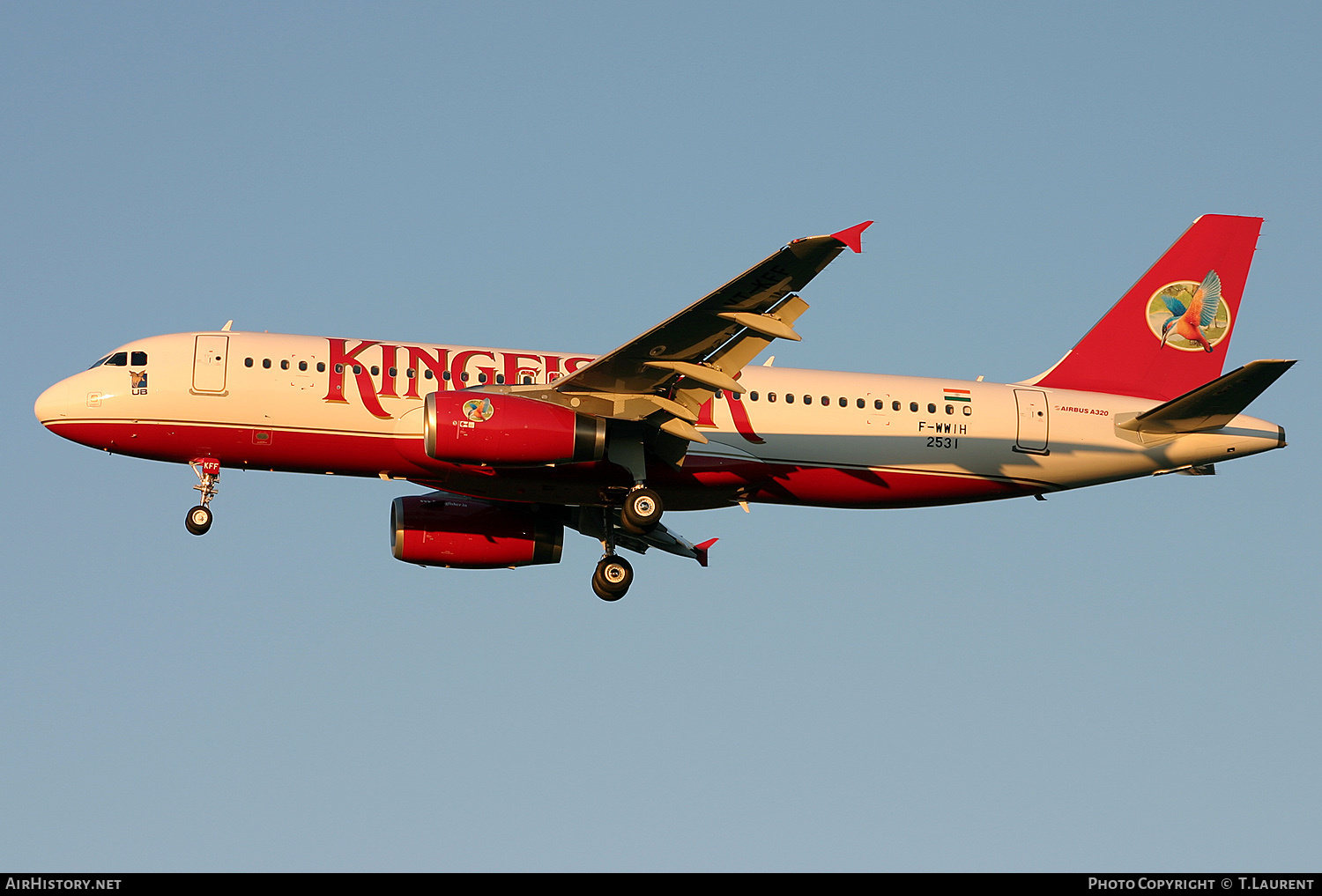 Aircraft Photo of F-WWIH | Airbus A320-232 | Kingfisher Airlines | AirHistory.net #159027