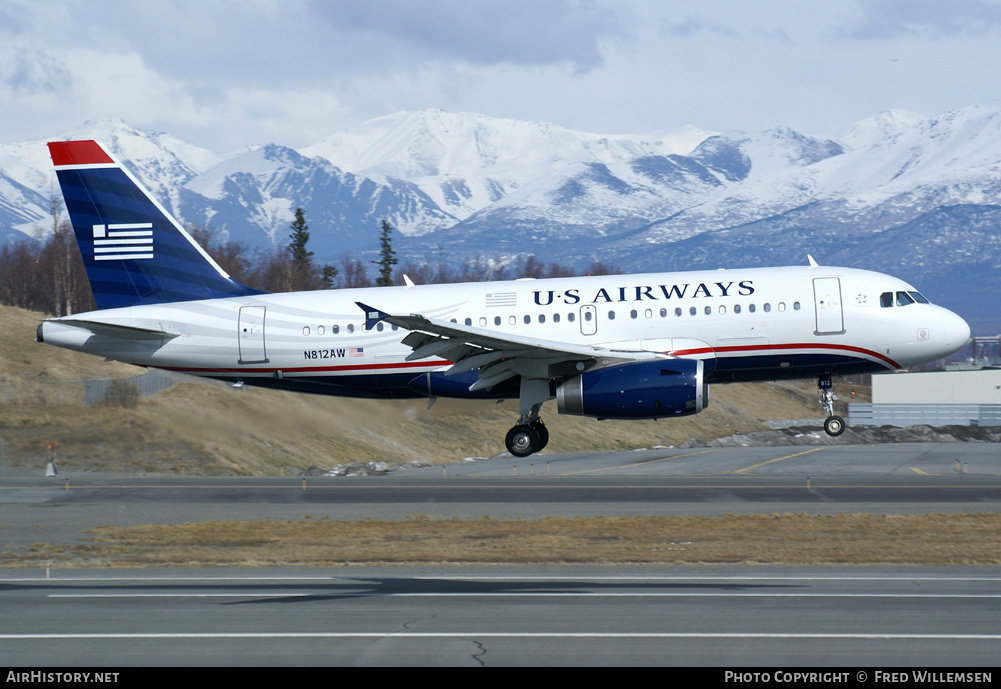 Aircraft Photo of N812AW | Airbus A319-132 | US Airways | AirHistory.net #159054