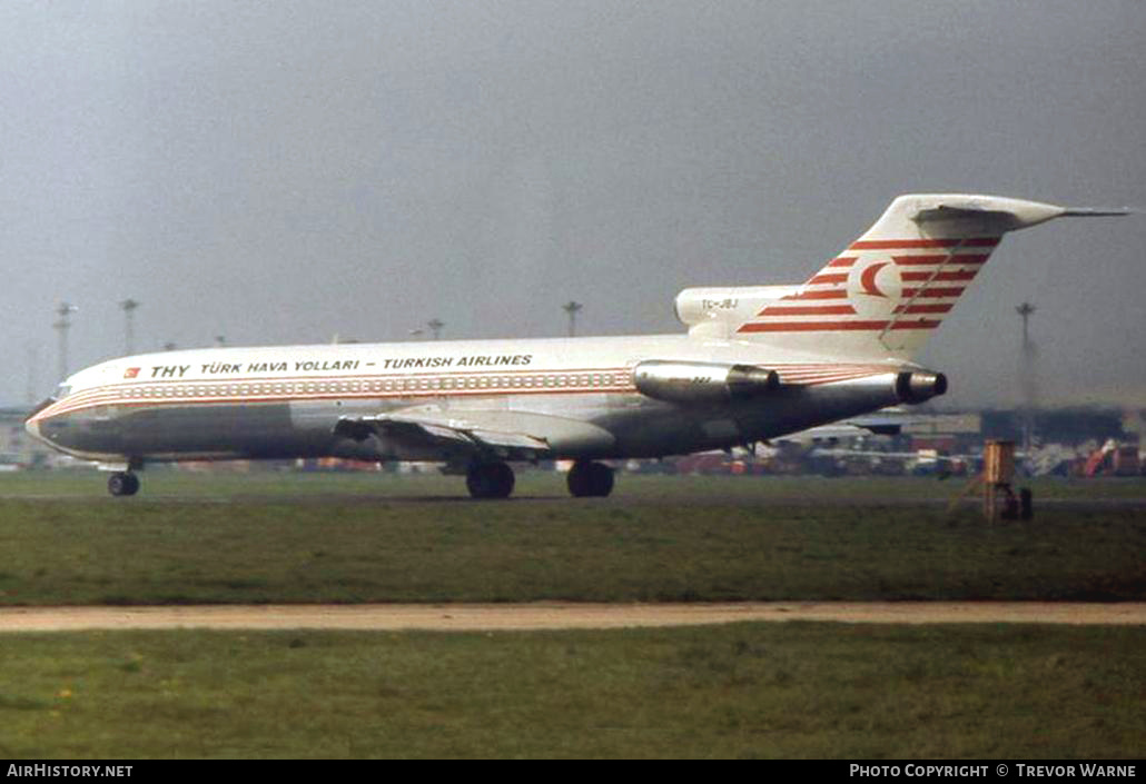 Aircraft Photo of TC-JBJ | Boeing 727-2F2/Adv | THY Türk Hava Yolları - Turkish Airlines | AirHistory.net #159069