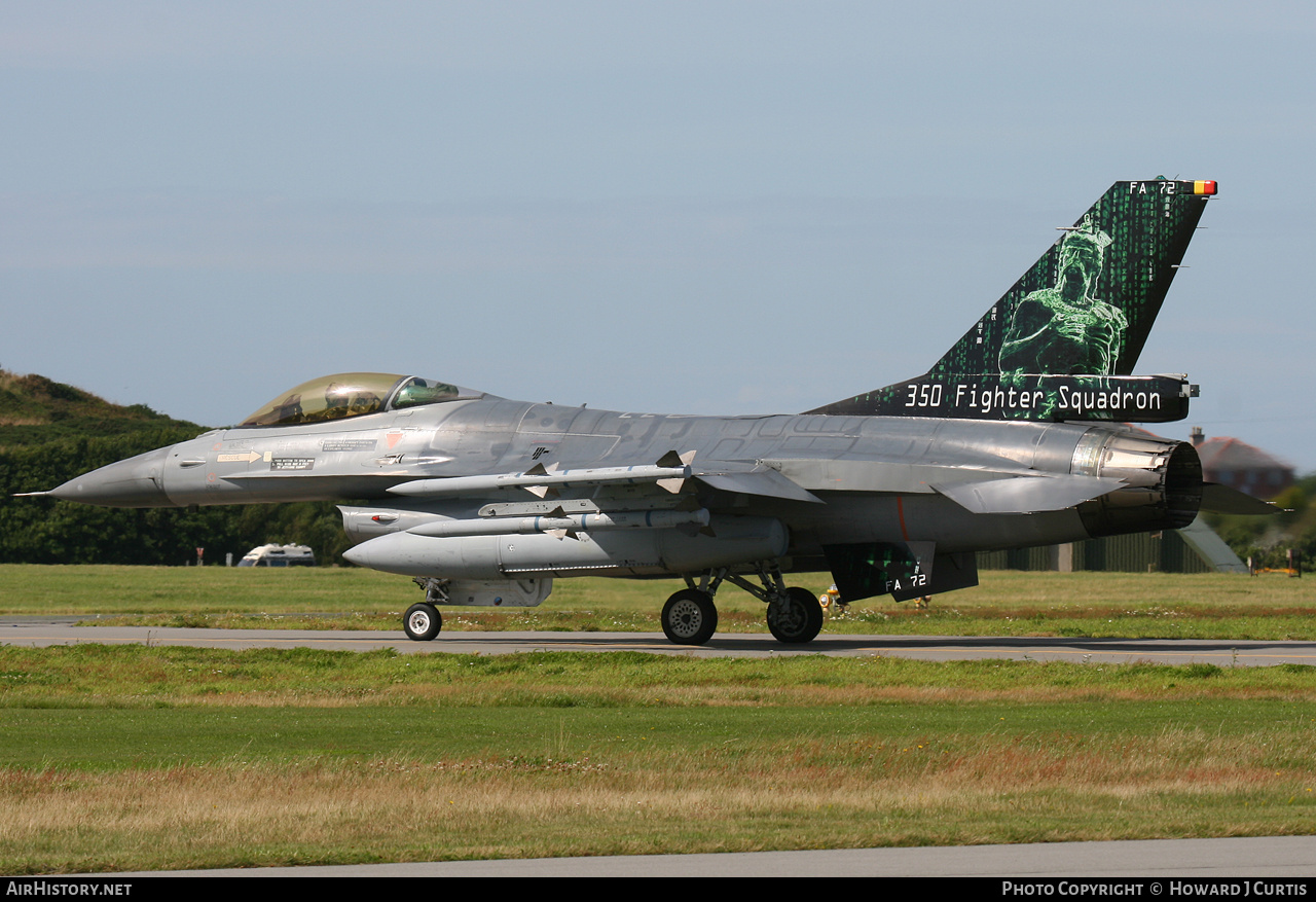 Aircraft Photo of FA-72 | General Dynamics F-16AM Fighting Falcon | Belgium - Air Force | AirHistory.net #159098