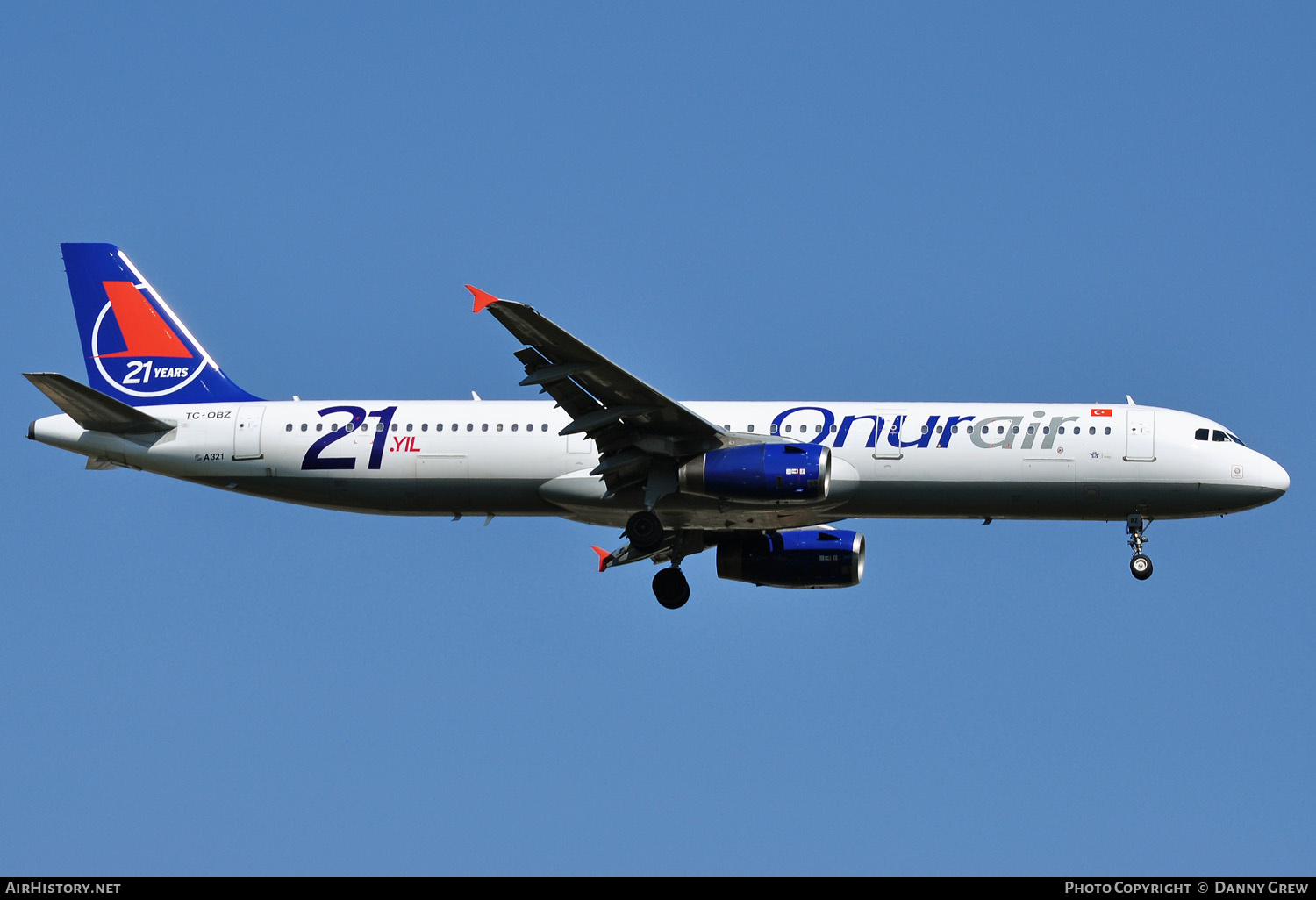 Aircraft Photo of TC-OBZ | Airbus A321-231 | Onur Air | AirHistory.net #159144