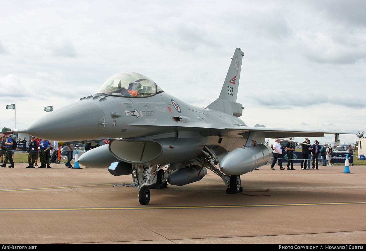 Aircraft Photo of 662 | General Dynamics F-16AM Fighting Falcon | Norway - Air Force | AirHistory.net #159150