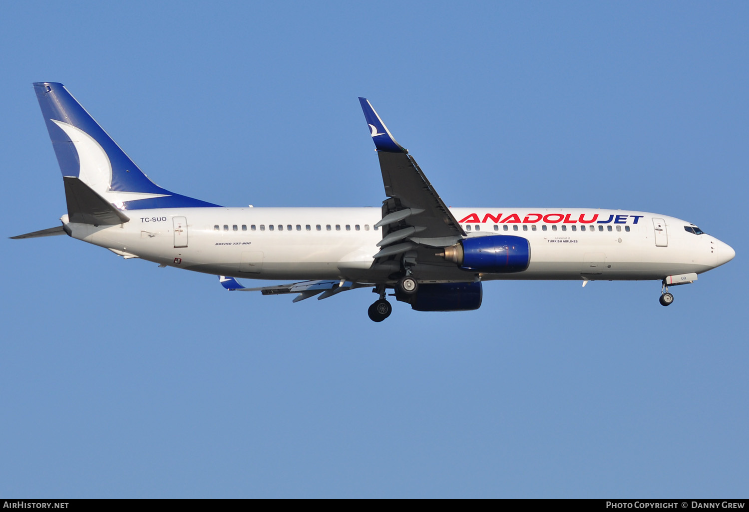 Aircraft Photo of TC-SUO | Boeing 737-86Q | AnadoluJet | AirHistory.net #159192