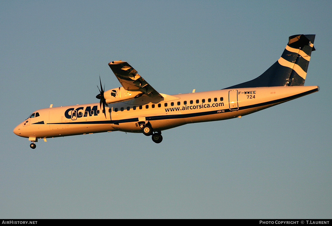 Aircraft Photo of F-WWEE | ATR ATR-72-500 (ATR-72-212A) | CCM Airlines - Compagnie Corse Méditerranée | AirHistory.net #159206