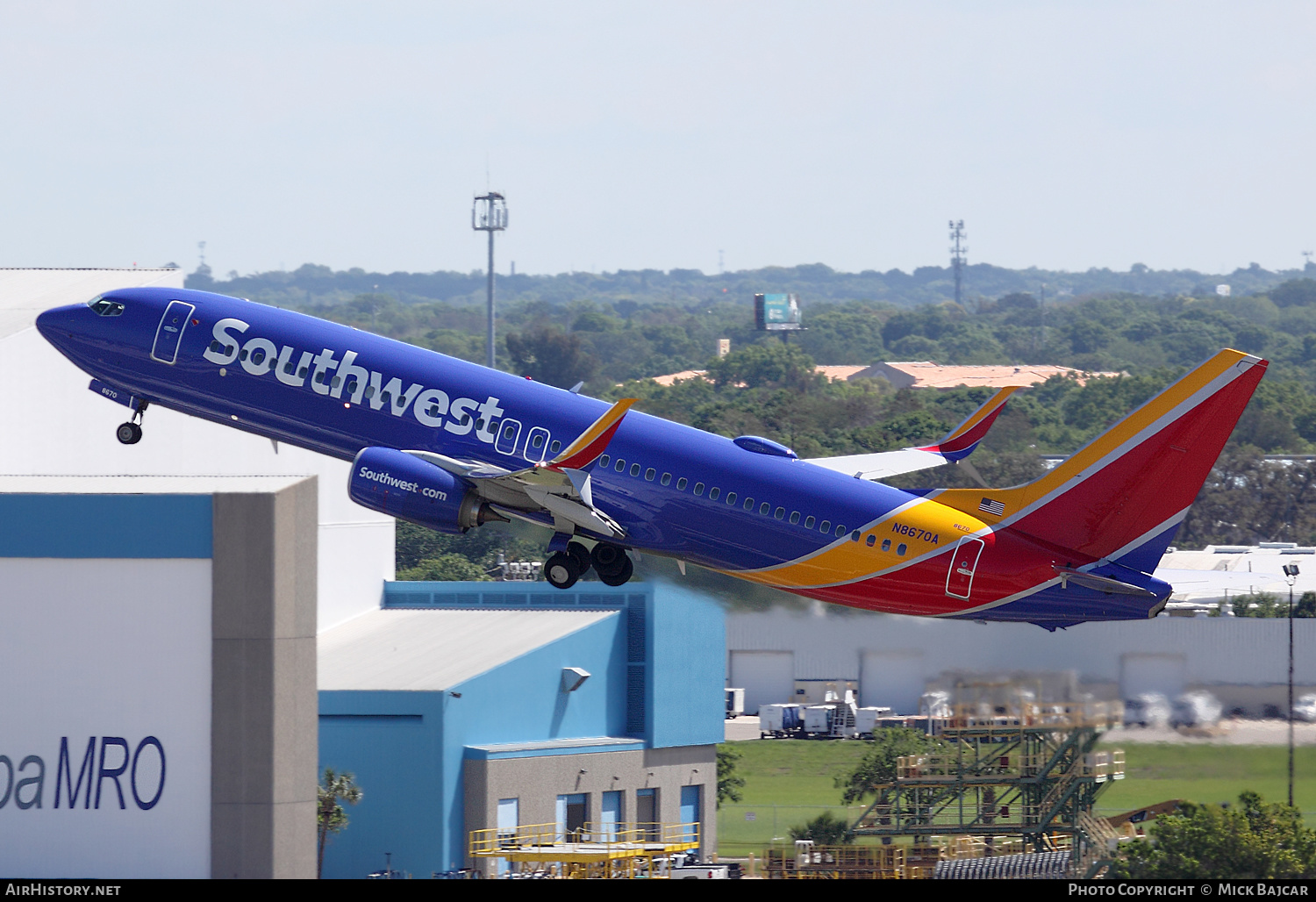 Aircraft Photo of N8670A | Boeing 737-8H4 | Southwest Airlines | AirHistory.net #159210