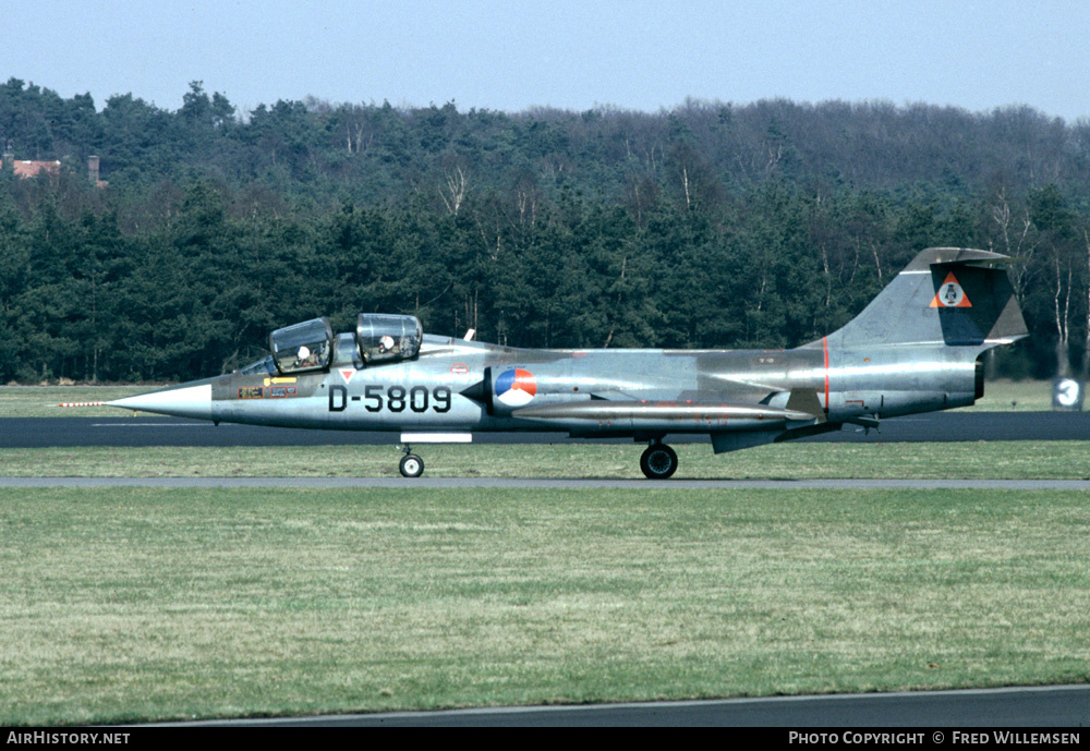Aircraft Photo of D-5809 | Lockheed TF-104G Starfighter | Netherlands - Air Force | AirHistory.net #159250