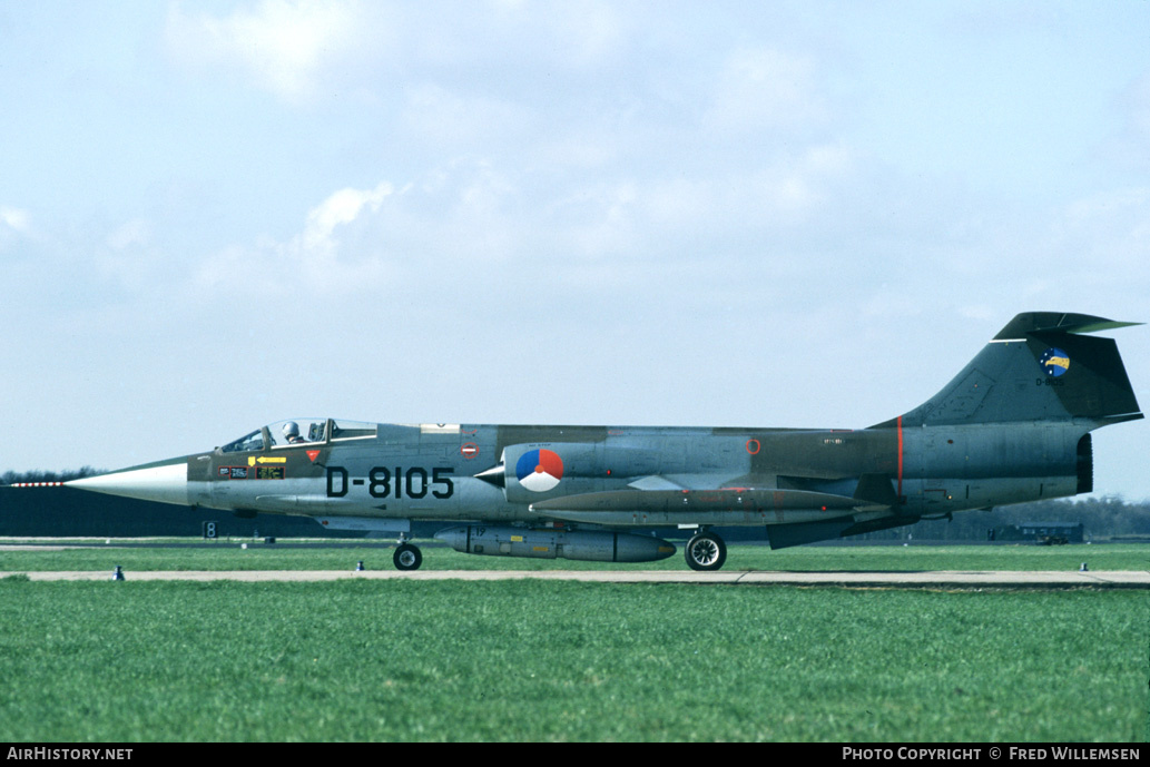 Aircraft Photo of D-8105 | Lockheed RF-104G Starfighter | Netherlands - Air Force | AirHistory.net #159311