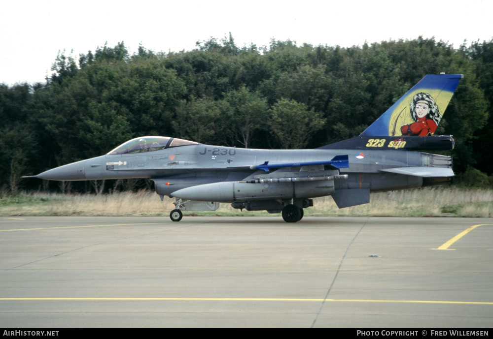 Aircraft Photo of J-230 | General Dynamics F-16A Fighting Falcon | Netherlands - Air Force | AirHistory.net #159318