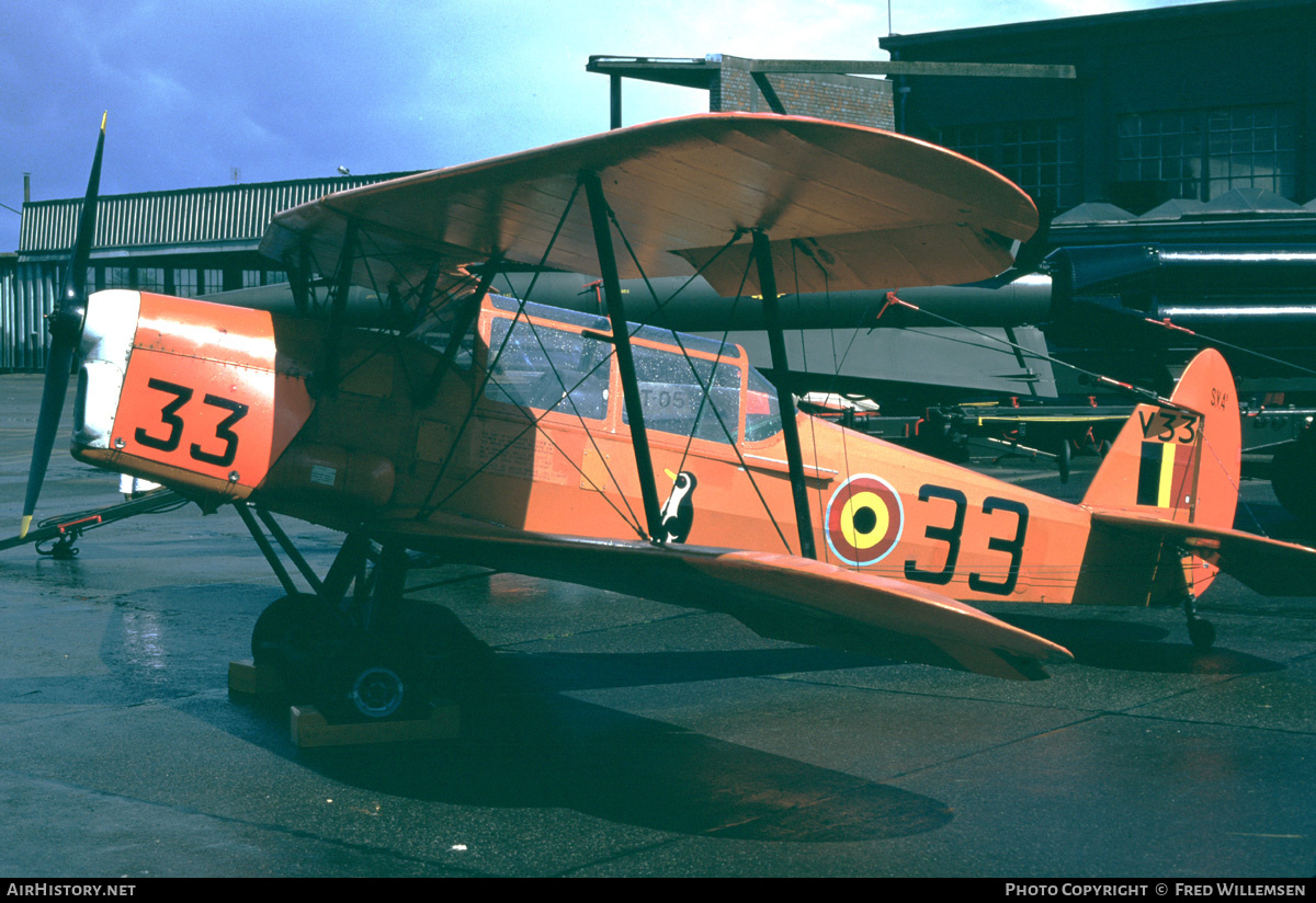 Aircraft Photo of V-33 | Stampe-Vertongen SV-4B | Belgium - Air Force | AirHistory.net #159321