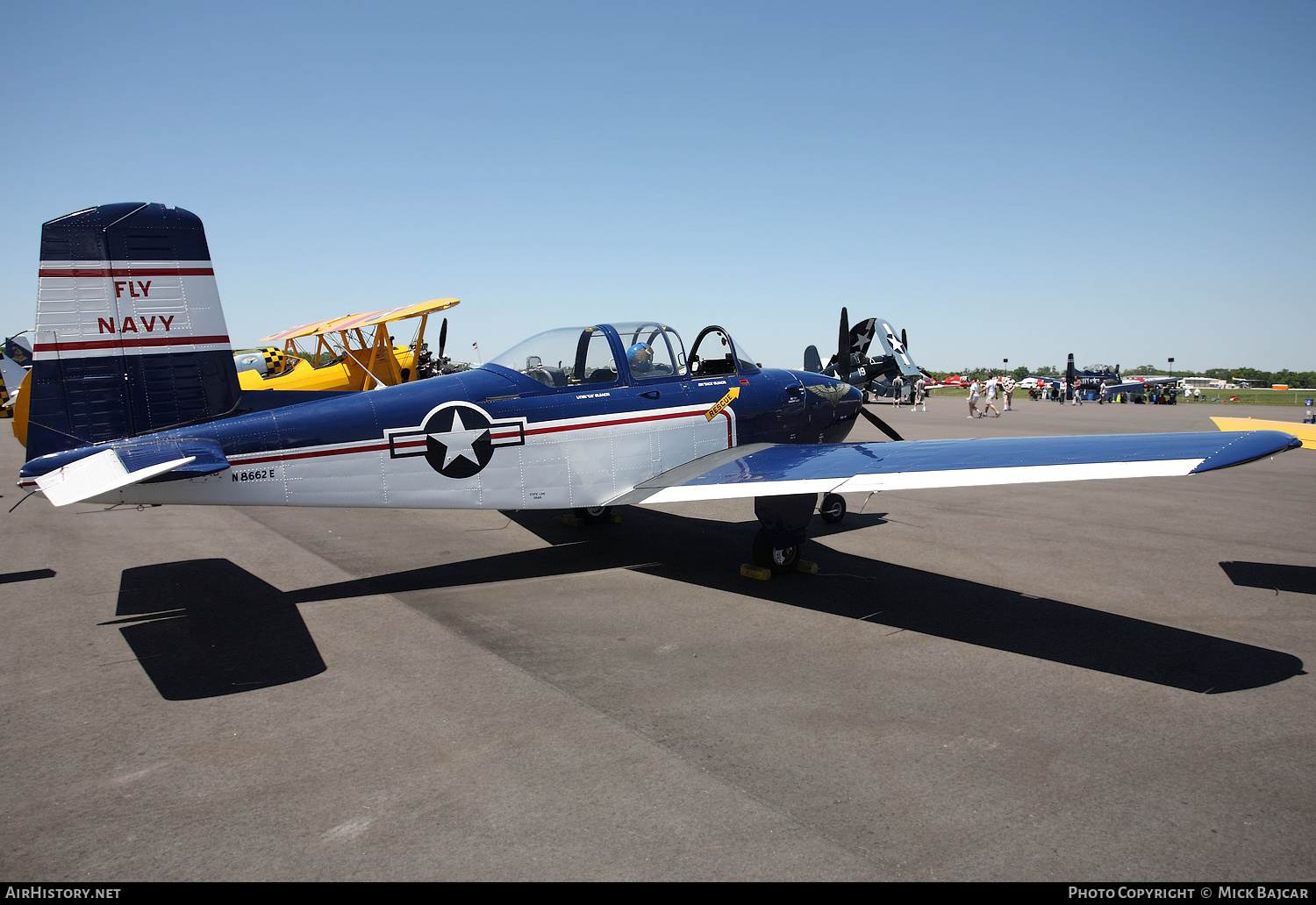 Aircraft Photo of N8662E | Beech T-34B Mentor | USA - Navy | AirHistory.net #159378