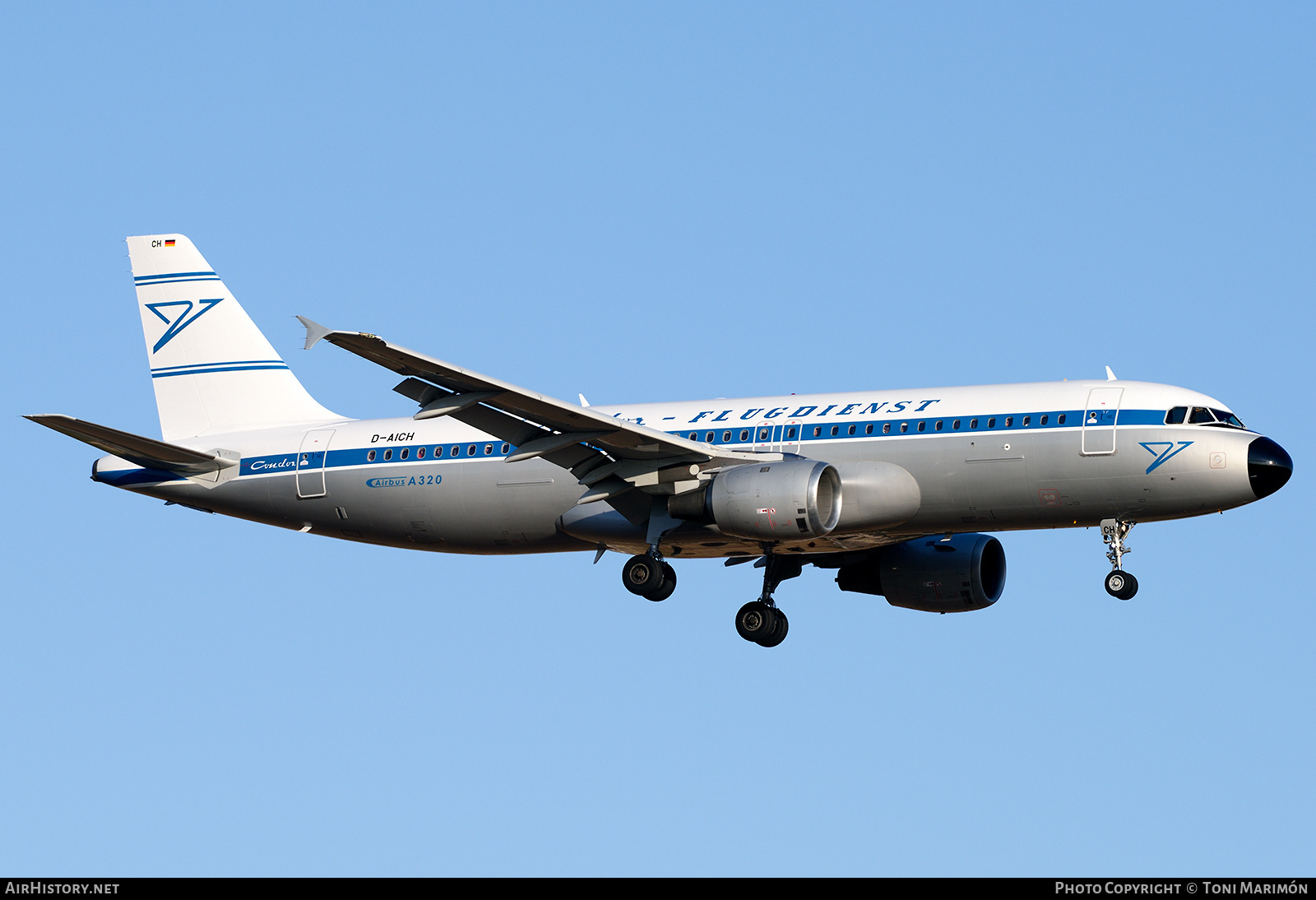 Aircraft Photo of D-AICH | Airbus A320-212 | Condor Flugdienst | AirHistory.net #159390