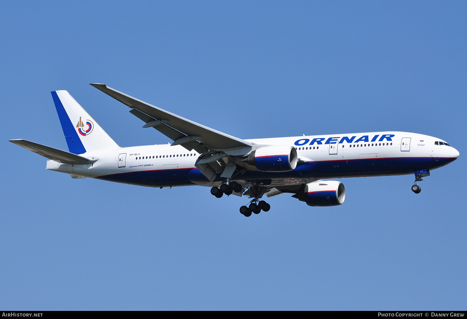 Aircraft Photo of VP-BLA | Boeing 777-2Q8/ER | Orenair | AirHistory.net #159392