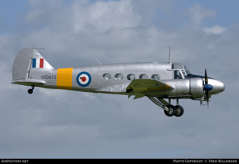 Aircraft Photo of G-VROE / WD413 | Avro 652A Anson T21 | UK - Air Force | AirHistory.net #159478