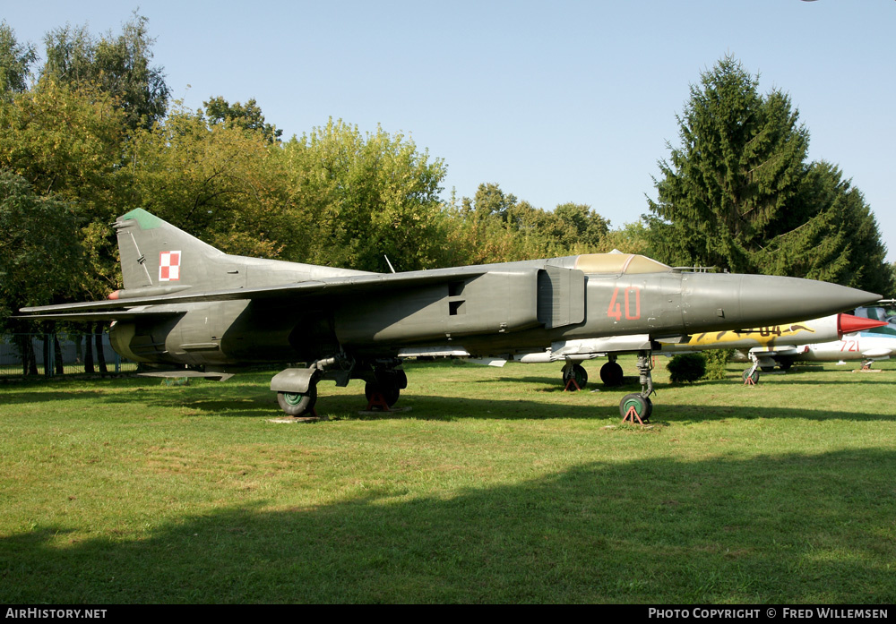 Aircraft Photo of 40 | Mikoyan-Gurevich MiG-23MF | Poland - Air Force | AirHistory.net #159496