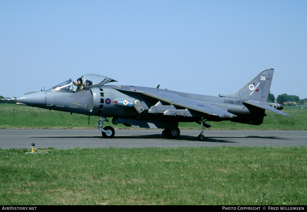Aircraft Photo of ZD406 | British Aerospace Harrier GR7 | UK - Air Force | AirHistory.net #159513