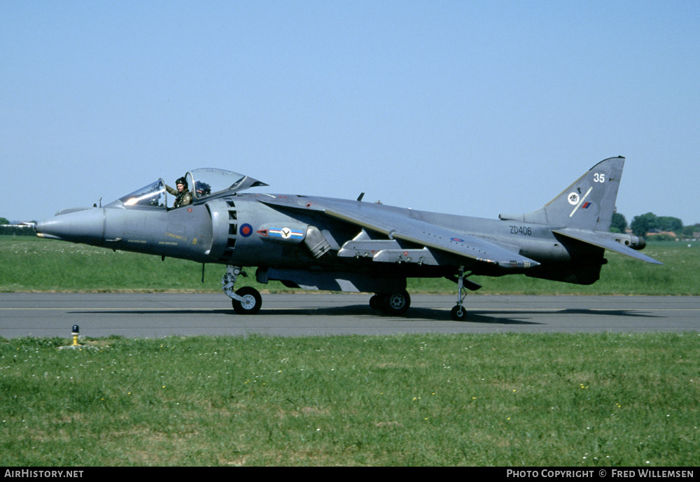 Aircraft Photo of ZD406 | British Aerospace Harrier GR7 | UK - Air Force | AirHistory.net