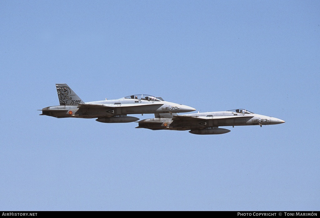 Aircraft Photo of CE.15-1 | McDonnell Douglas EF-18B Hornet | Spain - Air Force | AirHistory.net #159576