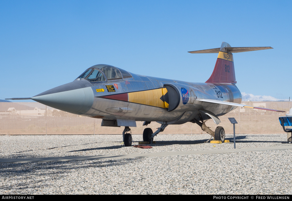 Aircraft Photo of NASA 812 | Lockheed F-104N Starfighter | NASA - National Aeronautics and Space Administration | AirHistory.net #159588