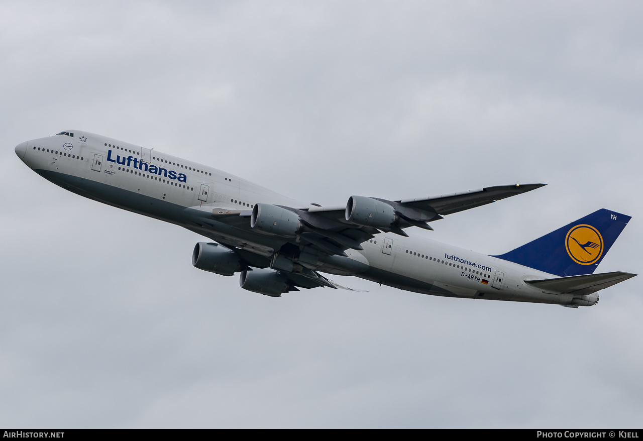 Aircraft Photo of D-ABYH | Boeing 747-830 | Lufthansa | AirHistory.net #159610