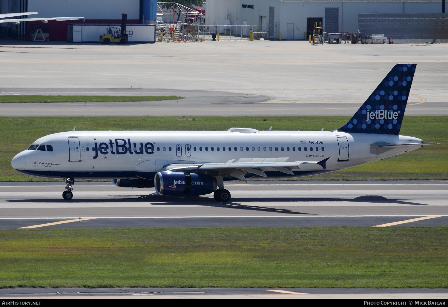 Aircraft Photo of N618JB | Airbus A320-232 | JetBlue Airways | AirHistory.net #159629