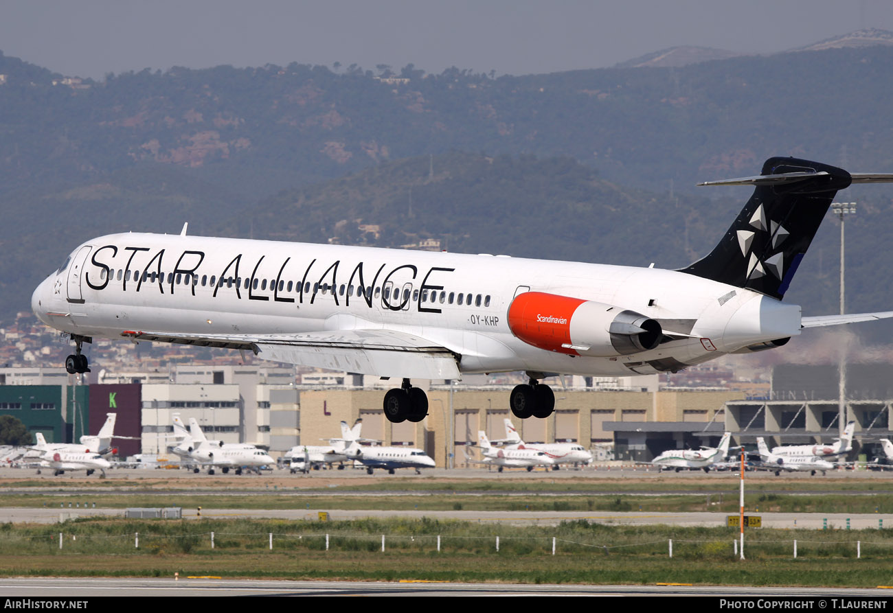 Aircraft Photo of OY-KHP | McDonnell Douglas MD-81 (DC-9-81) | Scandinavian Airlines - SAS | AirHistory.net #159661