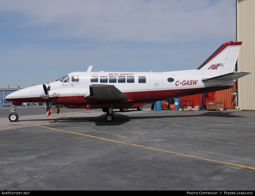 Aircraft Photo of C-GASW | Beech 99A Airliner | Arctic Sunwest Charters - ASC | AirHistory.net #159717