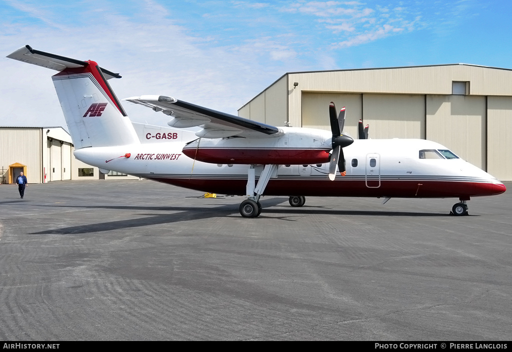 Aircraft Photo of C-GASB | De Havilland Canada DHC-8-102A Dash 8 | Arctic Sunwest Charters - ASC | AirHistory.net #159746