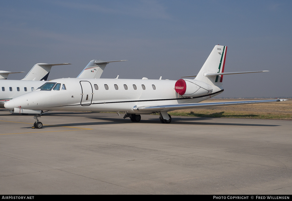 Aircraft Photo of 3930 | Cessna 680 Citation Sovereign | Mexico - Air Force | AirHistory.net #159765