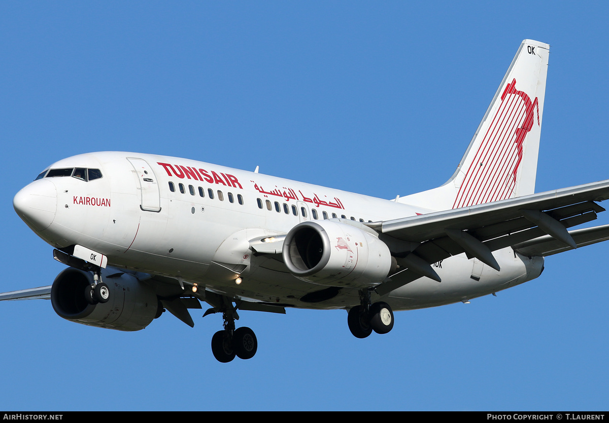 Aircraft Photo of TS-IOK | Boeing 737-6H3 | Tunisair | AirHistory.net #159770