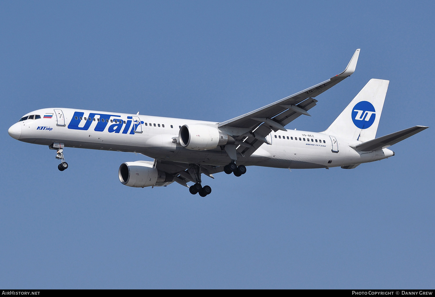 Aircraft Photo of VQ-BEZ | Boeing 757-2Q8 | UTair | AirHistory.net #159776