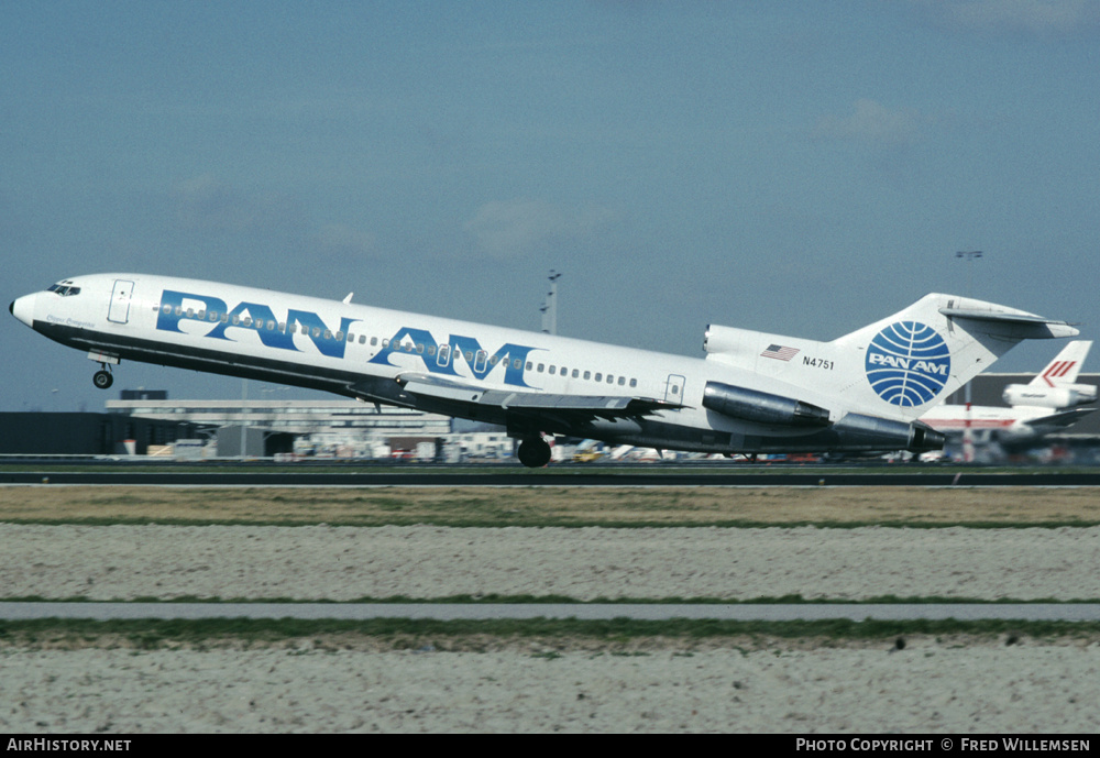 Aircraft Photo of N4751 | Boeing 727-235 | Pan American World Airways - Pan Am | AirHistory.net #159824