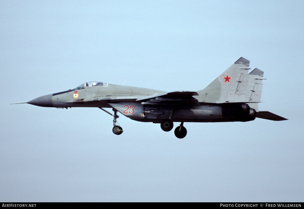 Aircraft Photo of 23 red | Mikoyan-Gurevich MiG-29 (9-13) | Russia - Air Force | AirHistory.net #159892