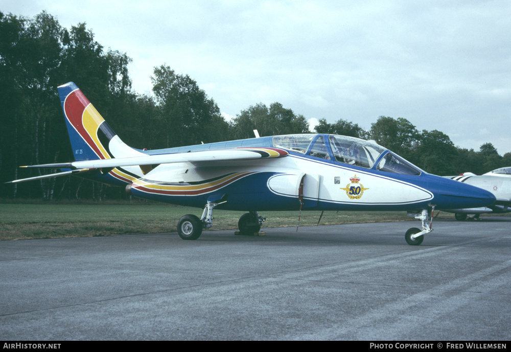Aircraft Photo of AT25 | Dassault-Dornier Alpha Jet 1B | Belgium - Air Force | AirHistory.net #159930