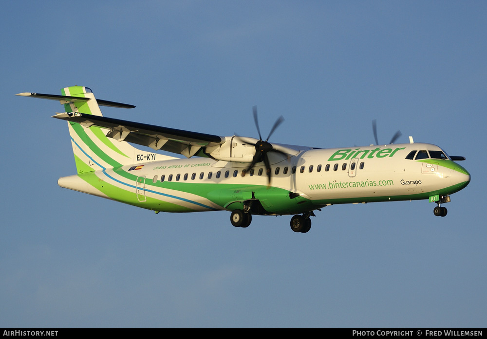 Aircraft Photo of EC-KYI | ATR ATR-72-500 (ATR-72-212A) | Binter Canarias | AirHistory.net #159948