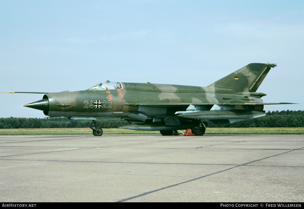 Aircraft Photo of 2422 | Mikoyan-Gurevich MiG-21bisD | Germany - Air Force | AirHistory.net #159953