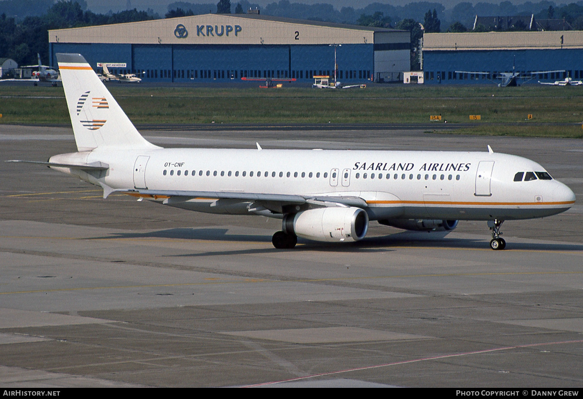 Aircraft Photo of OY-CNF | Airbus A320-231 | Saarland Airlines | AirHistory.net #160010