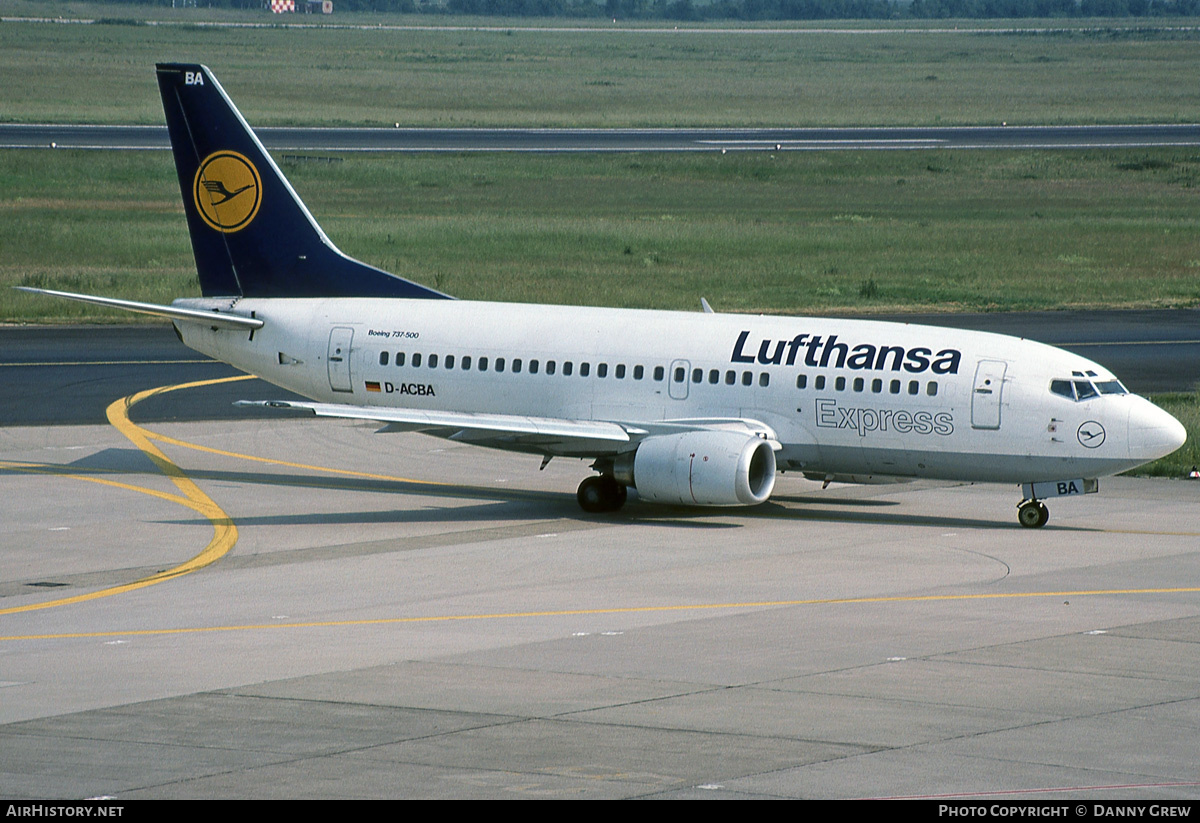 Aircraft Photo of D-ACBA | Boeing 737-505 | Lufthansa Express | AirHistory.net #160032