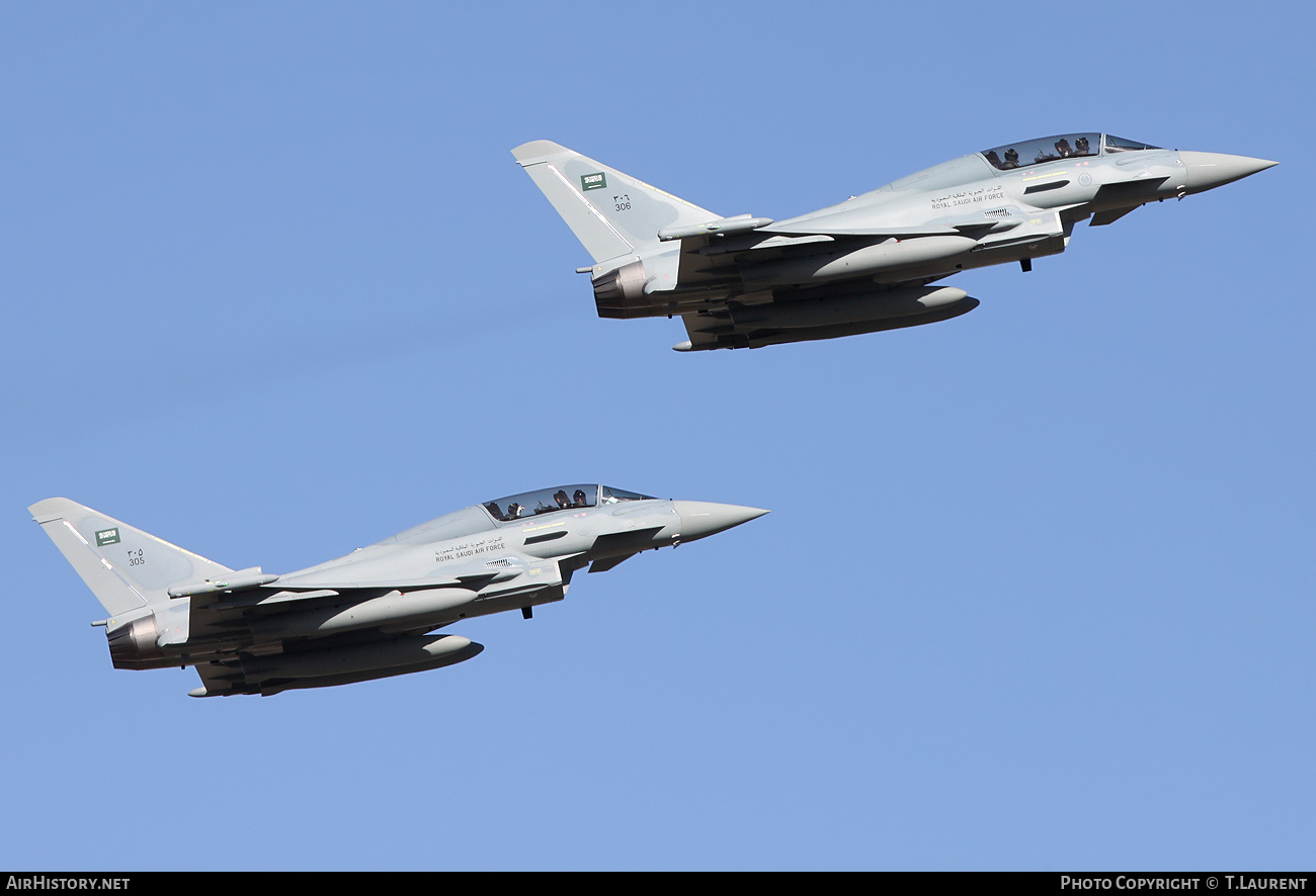 Aircraft Photo of 306 | Eurofighter EF-2000 Typhoon T3 | Saudi Arabia - Air Force | AirHistory.net #160048