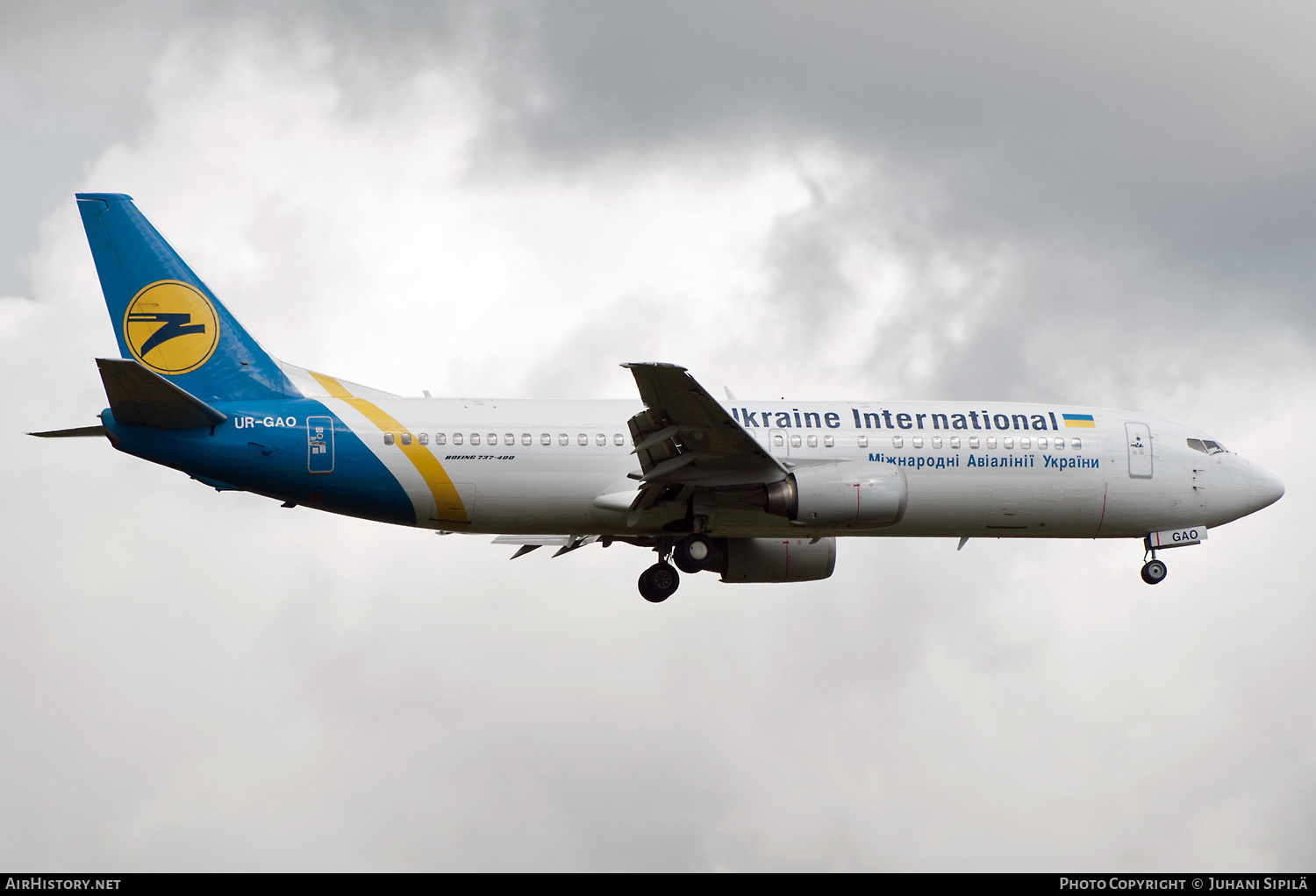 Aircraft Photo of UR-GAO | Boeing 737-4Z9 | Ukraine International Airlines | AirHistory.net #160063