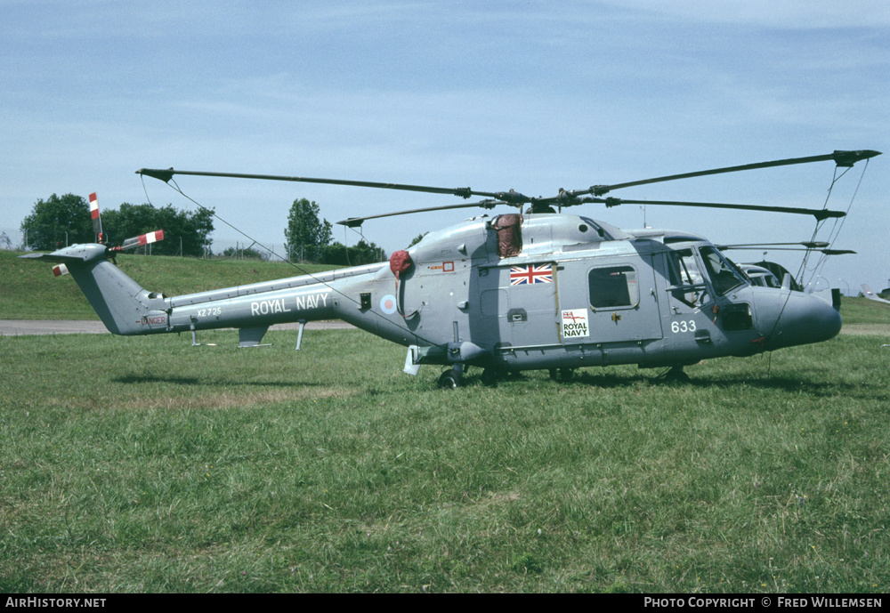 Aircraft Photo of XZ725 | Westland WG-13 Lynx HAS3S | UK - Navy | AirHistory.net #160082