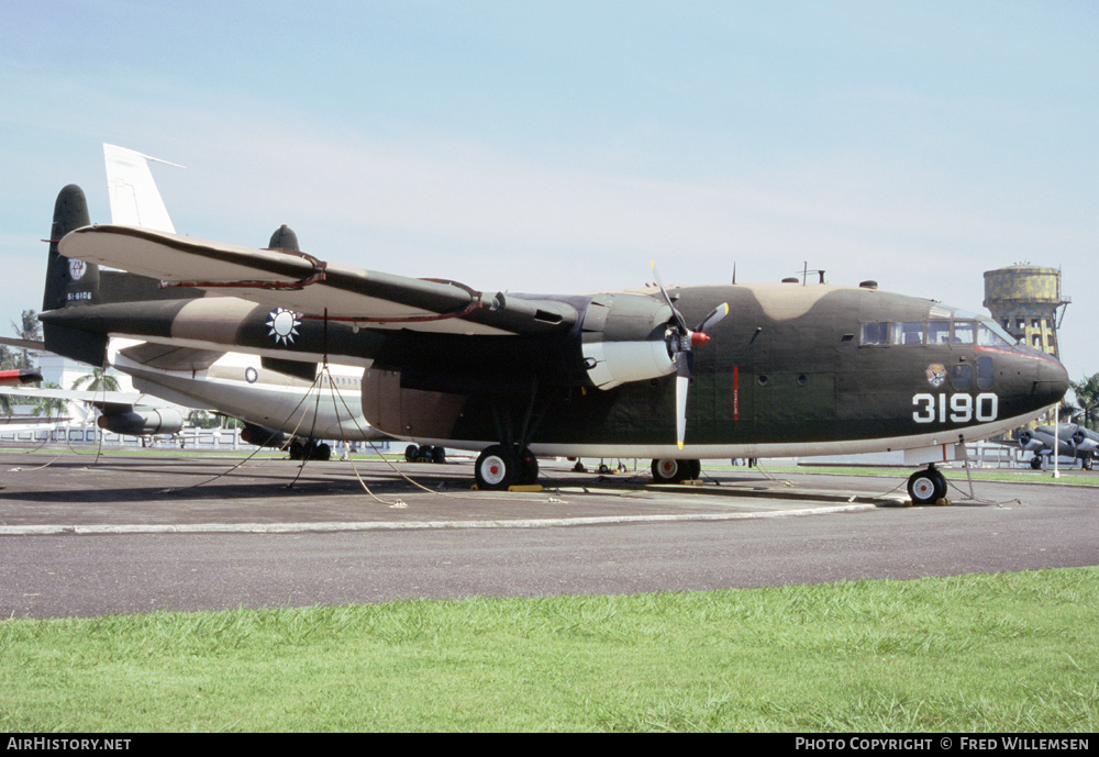 Aircraft Photo of 3190 | Fairchild C-119F Flying Boxcar | Taiwan - Air Force | AirHistory.net #160095