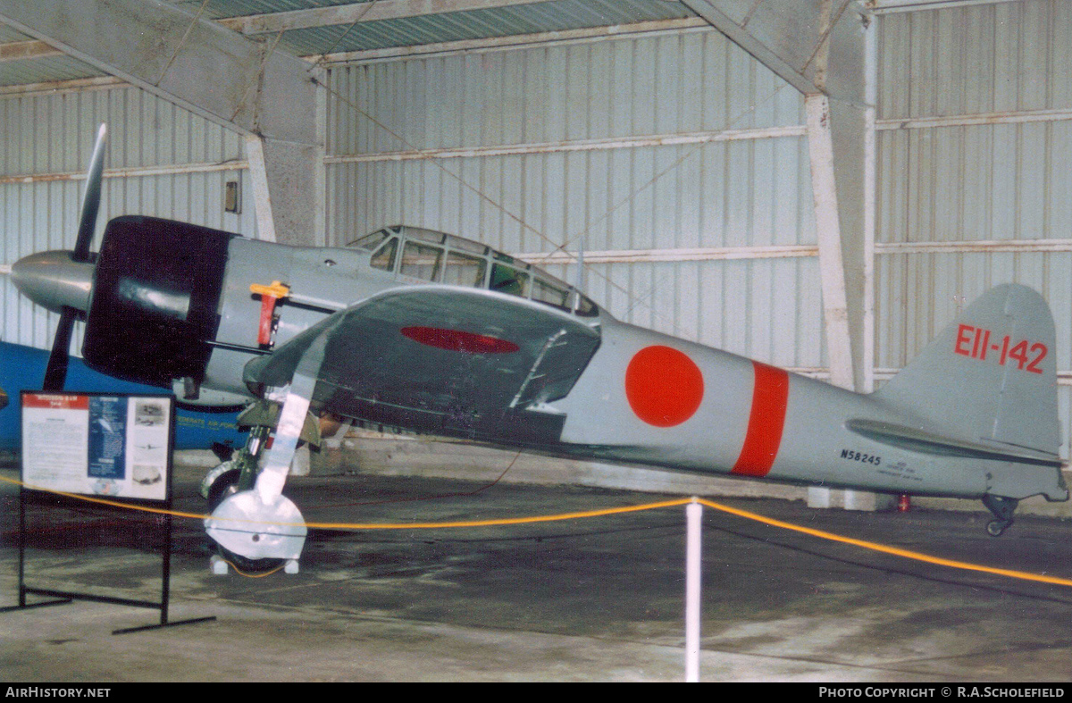 Aircraft Photo of N58245 / EII-142 | Mitsubishi A6M2 Reisen (Zero) | Confederate Air Force | Japan - Navy | AirHistory.net #160101