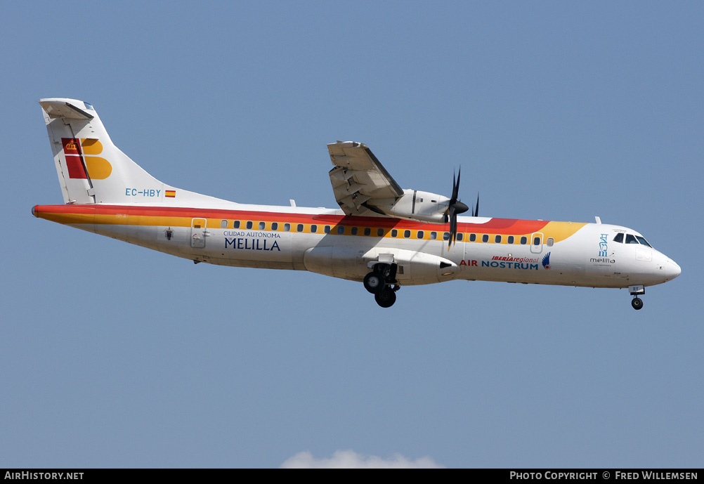 Aircraft Photo of EC-HBY | ATR ATR-72-500 (ATR-72-212A) | Iberia Regional | AirHistory.net #160116
