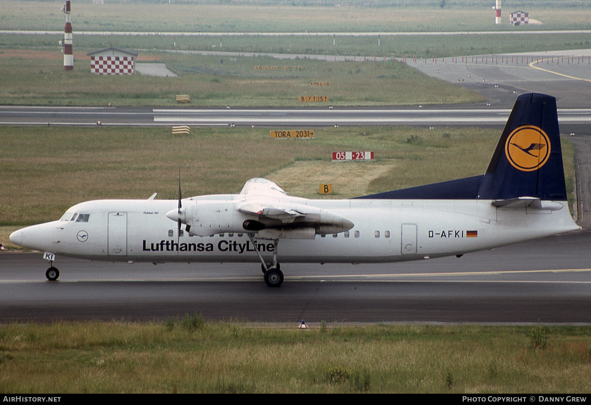 Aircraft Photo of D-AFKI | Fokker 50 | Lufthansa CityLine | AirHistory.net #160124