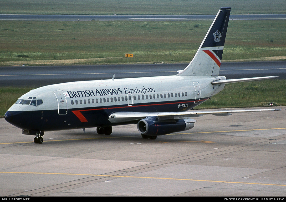 Aircraft Photo of G-BKYL | Boeing 737-236/Adv | British Airways Birmingham | AirHistory.net #160137