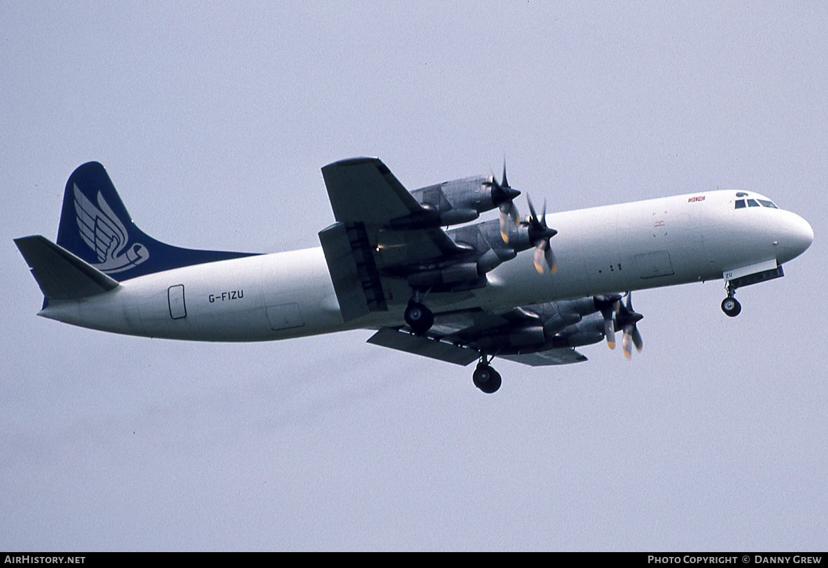 Aircraft Photo of G-FIZU | Lockheed L-188C(F) Electra | Hunting Cargo Airlines | AirHistory.net #160141