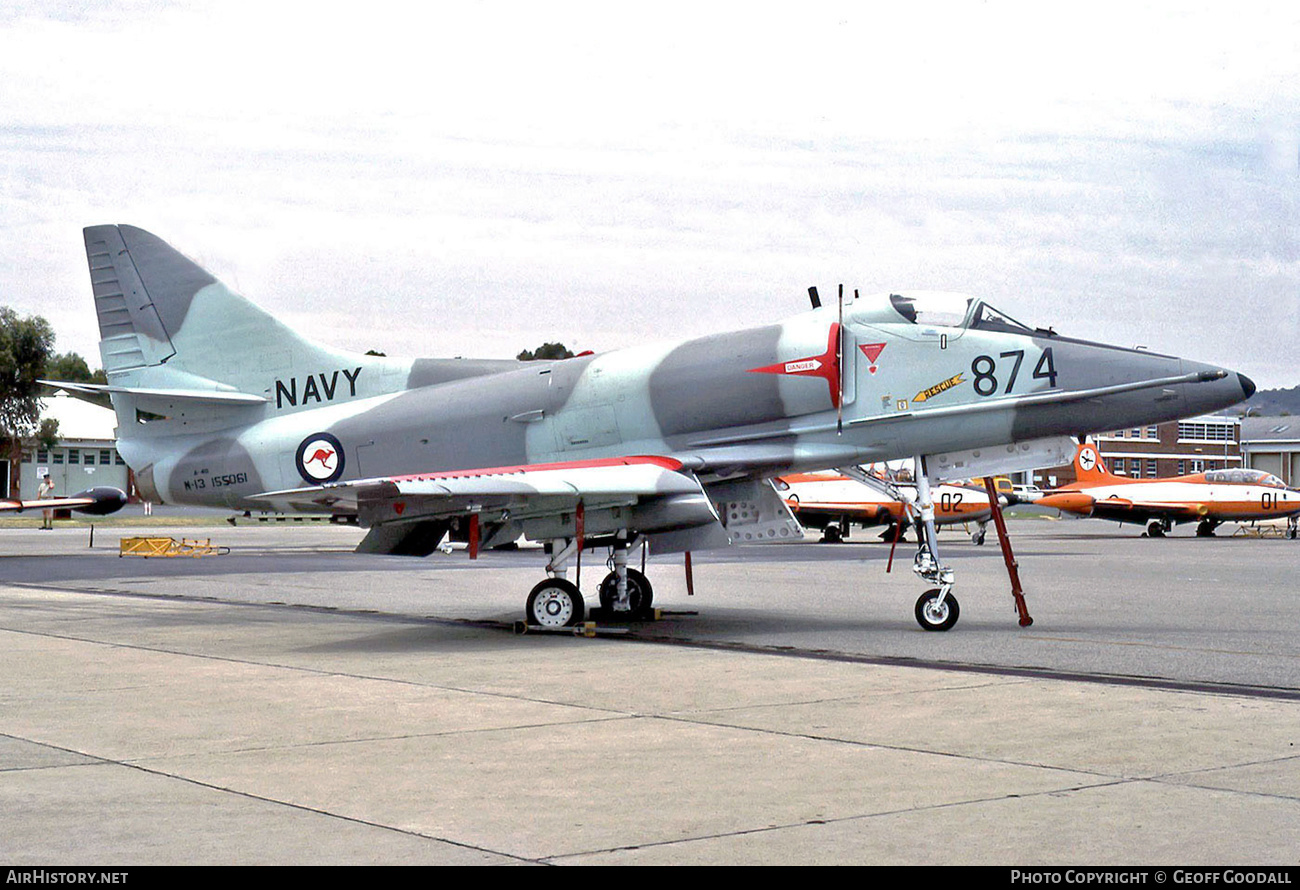 Aircraft Photo of N13-155061 | McDonnell Douglas A-4G Skyhawk | Australia - Navy | AirHistory.net #160159