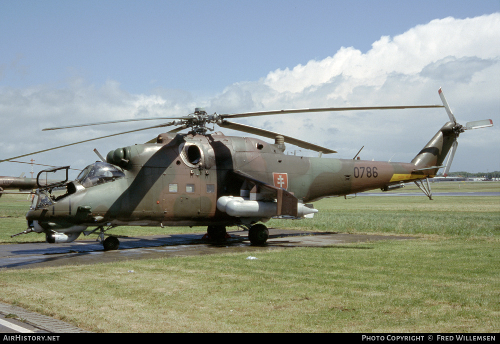 Aircraft Photo of 0786 | Mil Mi-24V-1 | Slovakia - Air Force | AirHistory.net #160166