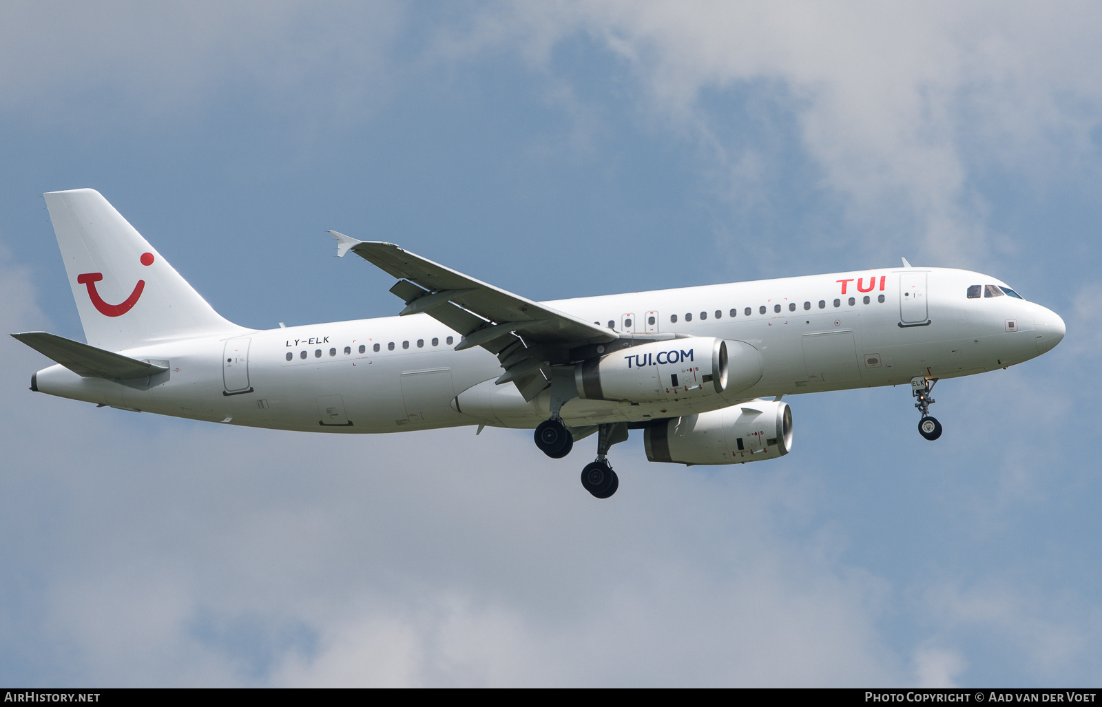 Aircraft Photo of LY-ELK | Airbus A320-232 | TUI | AirHistory.net #160193