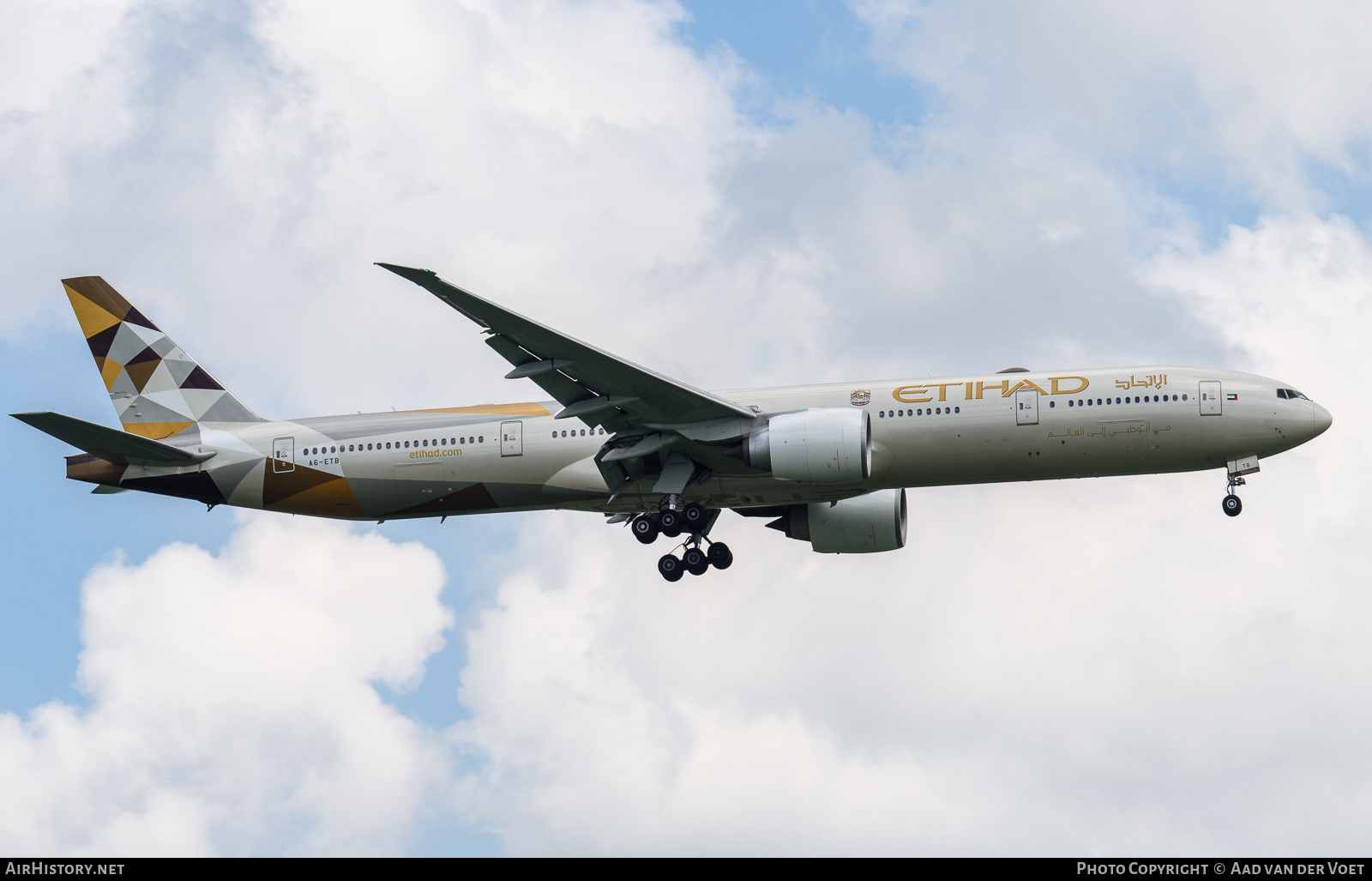 Aircraft Photo of A6-ETB | Boeing 777-3FX/ER | Etihad Airways | AirHistory.net #160201